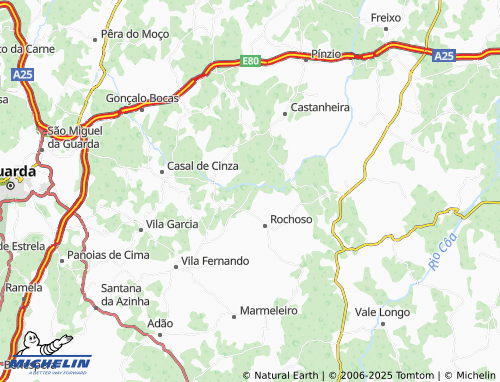 Mapa MICHELIN Espinhal - ViaMichelin