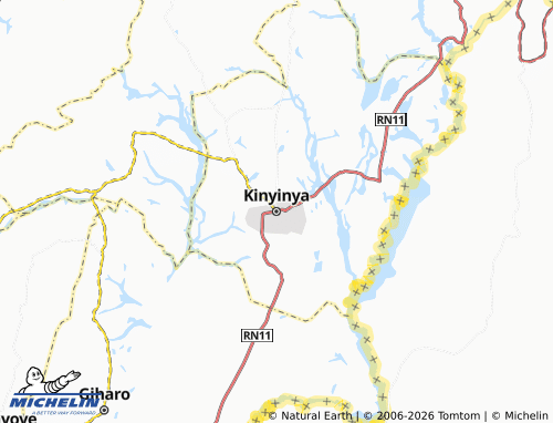 Mapa MICHELIN Kinyinya - ViaMichelin