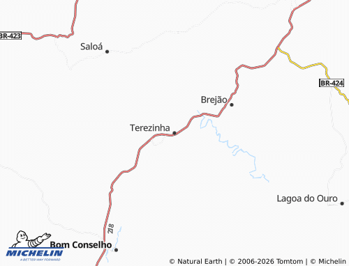 MICHELIN Terezinha map - ViaMichelin