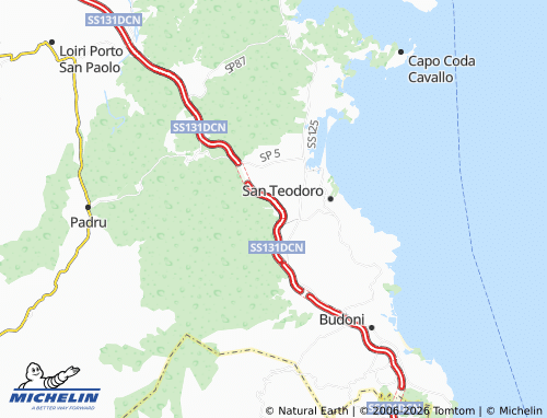 Mapa MICHELIN Terrapadedda - ViaMichelin
