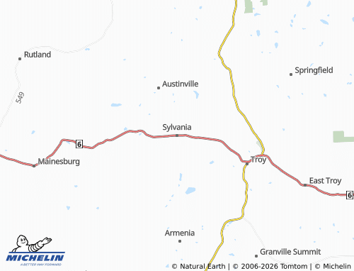 Carte MICHELIN Sylvania - ViaMichelin