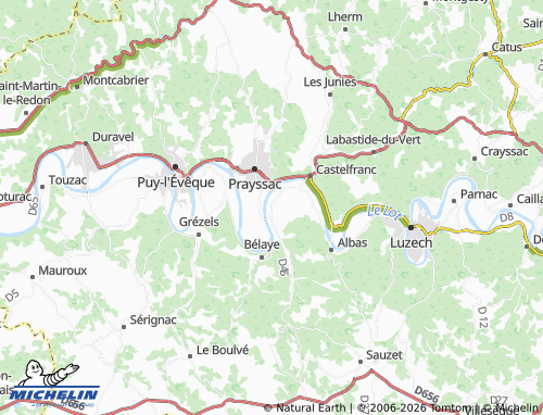 Carte MICHELIN Anglars-Juillac - ViaMichelin