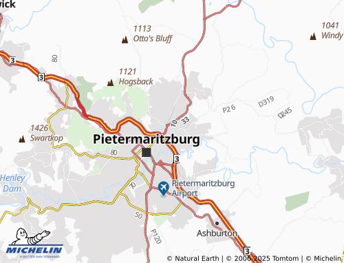 MICHELIN Mountain Rise map - ViaMichelin