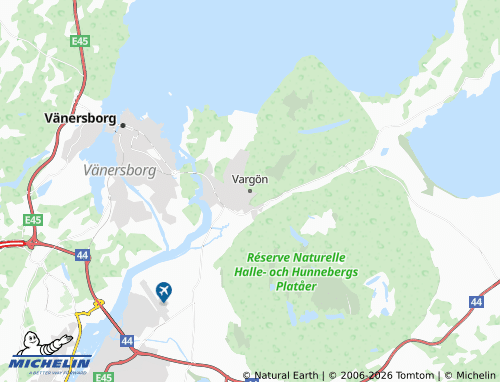 MICHELIN-Landkarte Vargön - ViaMichelin