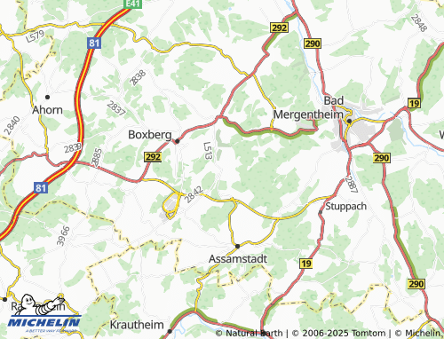 MICHELIN-Landkarte Bobstadt - ViaMichelin