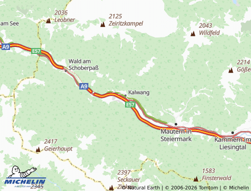 Mappa MICHELIN Kalwang - ViaMichelin
