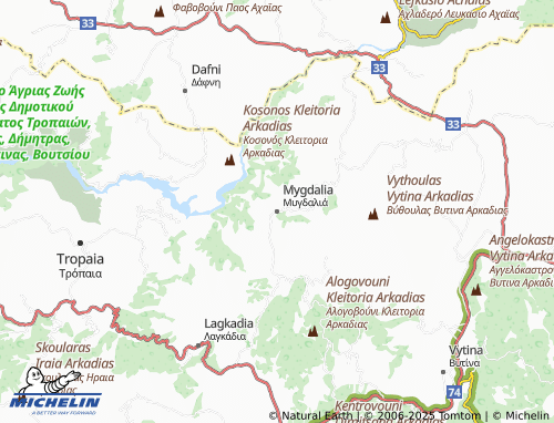 Carte MICHELIN Mygdalia - ViaMichelin