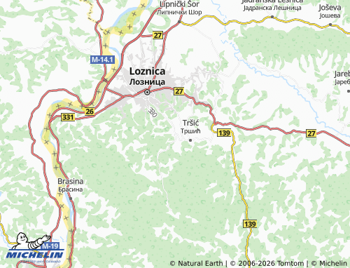 Mapa MICHELIN Voćnjak - ViaMichelin