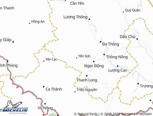 MICHELIN Yên Sơn map - ViaMichelin