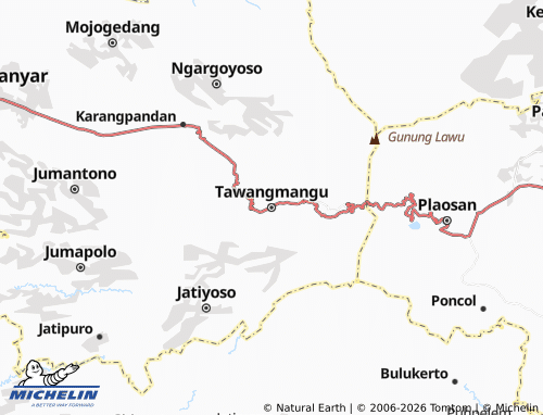 Carte MICHELIN Tawangmangu - ViaMichelin