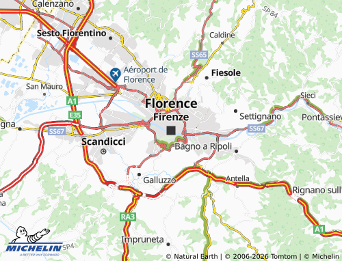 Carte MICHELIN Florence - ViaMichelin