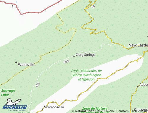 Kaart MICHELIN Craig Springs - ViaMichelin