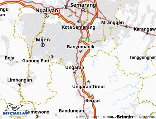 MICHELIN Pudakpayung map - ViaMichelin