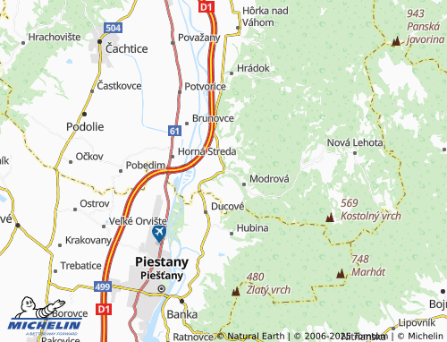 MICHELIN-Landkarte Modrovka - ViaMichelin