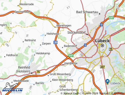MICHELIN Badendorf map - ViaMichelin