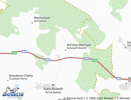 MICHELIN Bol'shoy Mashlyak map - ViaMichelin