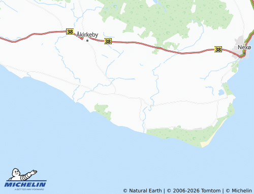 MICHELIN Ved Kirken map - ViaMichelin