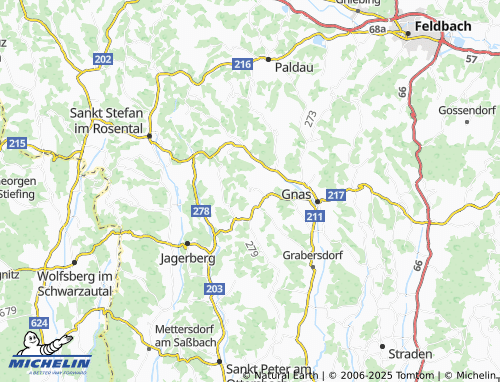 MICHELIN-Landkarte Glatzental - ViaMichelin