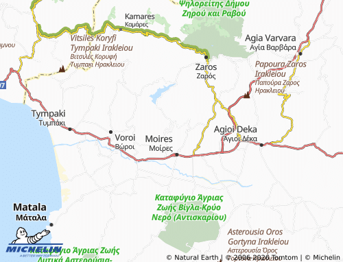 MICHELIN Monochoro map - ViaMichelin