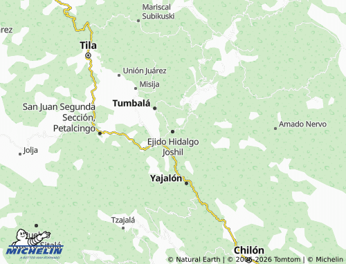 Mapa MICHELIN Ejido Hidalgo Joshil - ViaMichelin