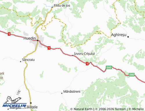 Mapa MICHELIN Izvoru Crișului - ViaMichelin