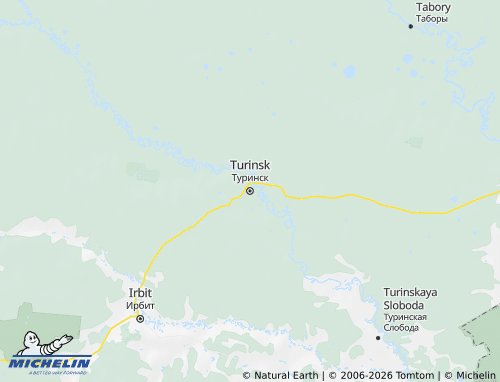 MICHELIN-Landkarte Turinsk - ViaMichelin