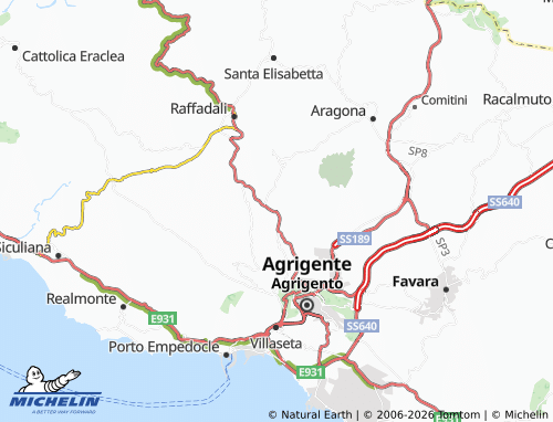 MICHELIN Borsellino map - ViaMichelin