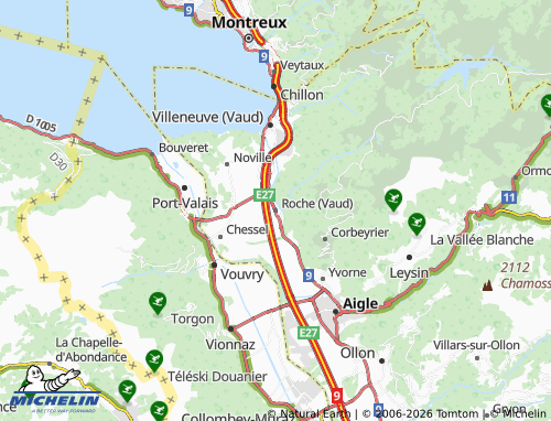 Mappa MICHELIN Roche (Vaud) - ViaMichelin