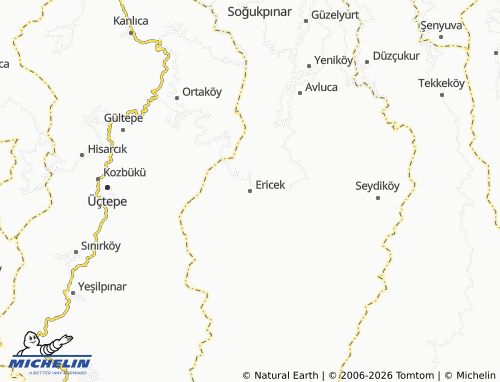MICHELIN Ericek map - ViaMichelin