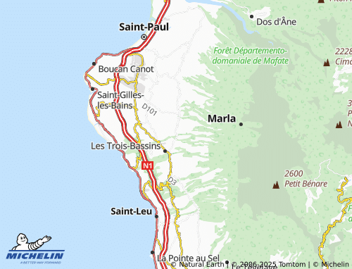 Mapa MICHELIN La Saline-les-Hauts - ViaMichelin