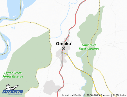 MICHELIN Omoku map - ViaMichelin