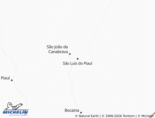 Mapa MICHELIN São Luis do Piauí - ViaMichelin