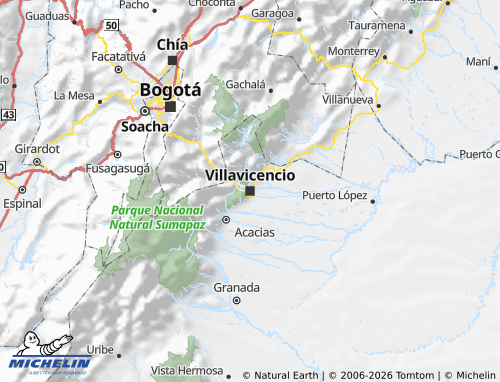 Mappa MICHELIN Meta - ViaMichelin