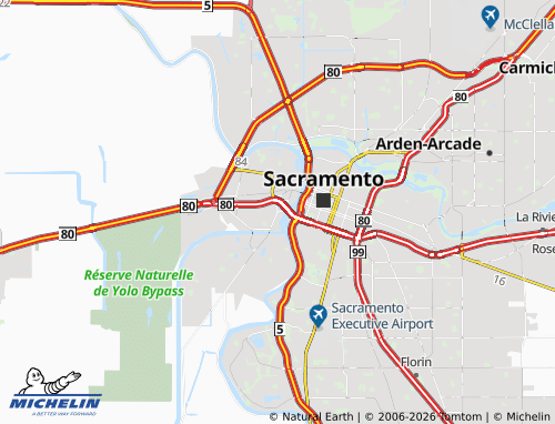 MICHELIN West Sacramento map - ViaMichelin