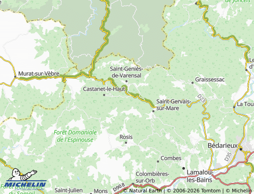 MICHELIN Andabre map - ViaMichelin