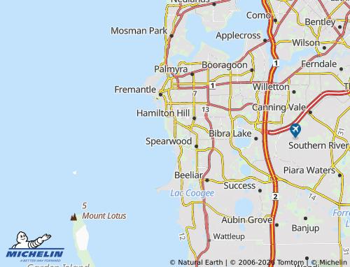 Mapa MICHELIN North Coogee - ViaMichelin