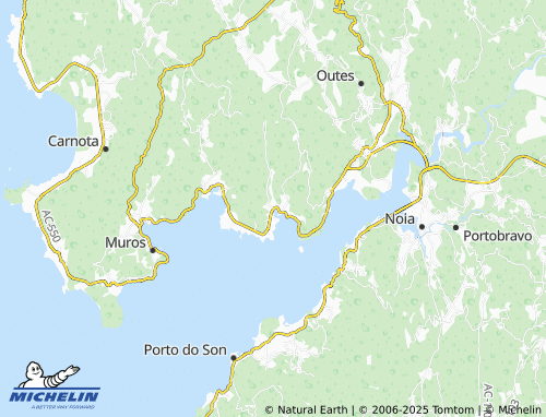 MICHELIN Esteiro (Santa Mariña) map - ViaMichelin
