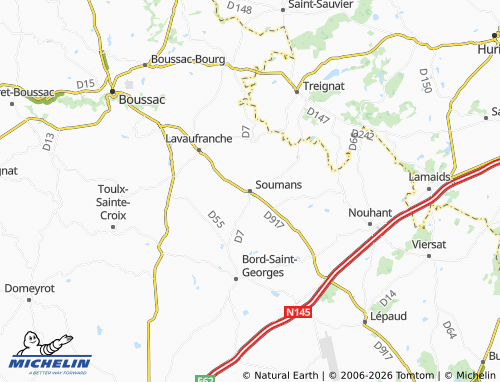 Mapa MICHELIN Soumans - ViaMichelin