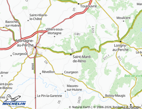 MICHELIN Saint-Mard-de-Réno map - ViaMichelin