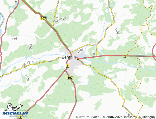 MICHELIN Genthin map - ViaMichelin