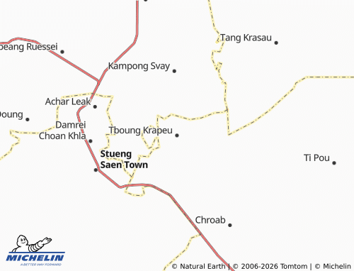 Mapa MICHELIN Tboung Krapeu - ViaMichelin