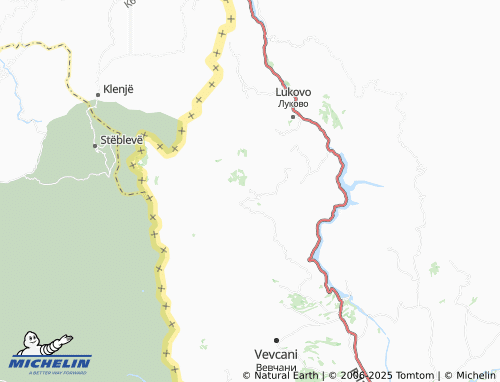 MICHELIN Jablanica map - ViaMichelin