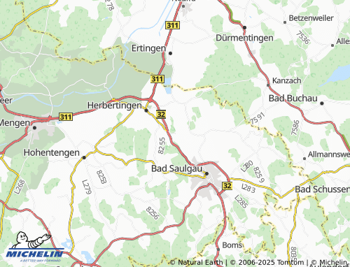 Carte MICHELIN Schwarzach - ViaMichelin