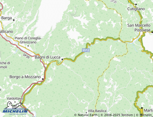 MICHELIN Pian di Ospedaletto map - ViaMichelin