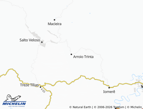 MICHELIN Arroio Trinta map - ViaMichelin