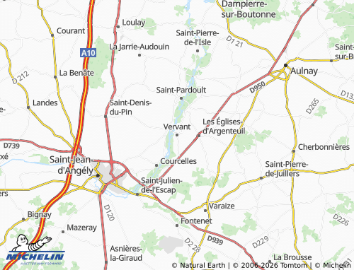 Mapa MICHELIN Vervant - ViaMichelin