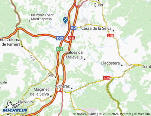 MICHELIN El Llac del Cigne map - ViaMichelin