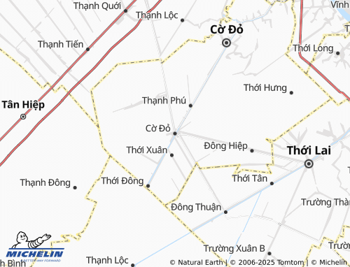 MICHELIN Cờ Đỏ map - ViaMichelin