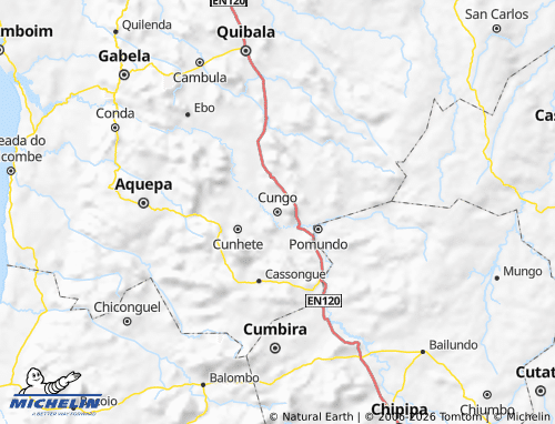 Mappa MICHELIN Waco Kungo - ViaMichelin