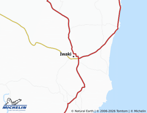Kaart MICHELIN Iwaki - ViaMichelin